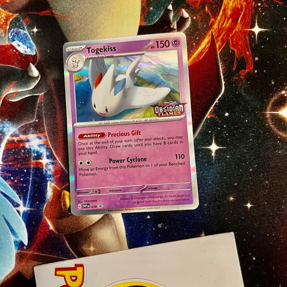 Pokémon Togekiss stamp promo Card  Obsidian Flames - Picture 2 of 3